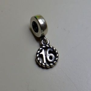 Pandora ✨Retired✨ “16” Charm